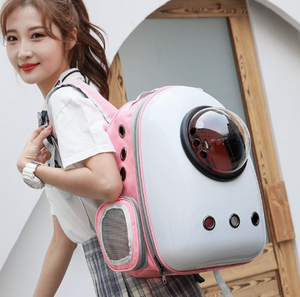 Portable Pet <b>Carrier</b> <b>Backpack</b> Transparent Bubble <b>Cat</b> Bed Outdoor Travel Bag - Product Image 1