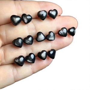 Turquesa de Madagascar, Piedras Preciosas de Cristal Natural, Colgantes Pulidos con Corte de Corazón y Efecto de Fuego/Color Play - Product Image 3