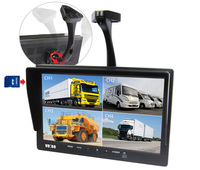 Moniteur quadruple divisé Ahd 4 de 10 pouces avec moniteur de recul horizontal/vertical DVR