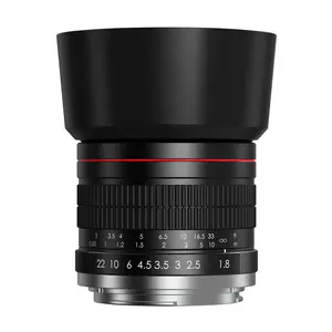 EOS 반란군 T8i T7i T6 T6s T6i 90D 80D 77D 등을위한 캐논 망원 수동 렌즈 카메라 용 85mm f1.8 세로 렌즈-EF 렌즈