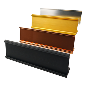 Porta-Nome in Lega di Alluminio con Logo Personalizzato, Supporto per Cartellino <span class=keywords><strong>da</strong></span> <span class=keywords><strong>Scrivania</strong></span> Sostituibile, <span class=keywords><strong>Targhetta</strong></span> Placcata Oro - Product Image 1