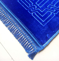 Tapis de prière islamique moderne en polyester avec coussinets en mousse à mémoire de forme, différents motifs, fabriqué à la machine, tapis de prière musulman pour la maison