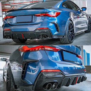 Per <span class=keywords><strong>BMW</strong></span> <span class=keywords><strong>serie</strong></span> <span class=keywords><strong>4</strong></span> G22 coupé/G23 convertibile KB stile fibra di carbonio diffusore posteriore 2020-2025 - Product Image 3