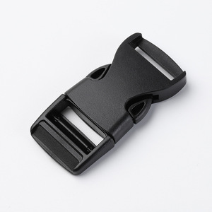 Boucle en plastique noir, diamètre intérieur de 25mm, fermeture à pression réglable pour sac à dos, sac de taille, accessoire pour sac d'école - Product Image 2