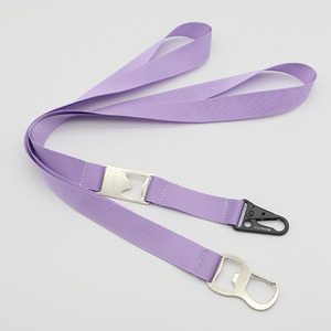 Custom Promotional Gifts Tactical Carabiner Keychain Bottle Opener Nylon Neck Lanyard