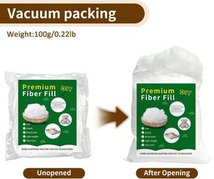300g Polyfill Stuffing, <strong>Fiber</strong> Fill for Craft,High-Resilience <strong>Recyclable</strong> Crochet Stuffing - Product Image 2