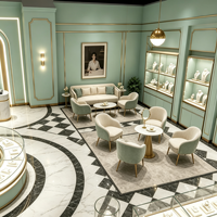 Showroom de bijoux haut de gamme, service de conception et de construction tout-en-un