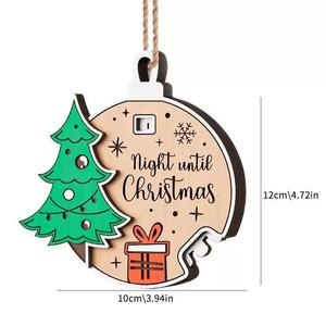 Pafu Navidad cuenta regresiva decoración 2026 divertidos días colgantes hasta Navidad cuenta regresiva signo Navidad Adviento calendario ornamento - Product Image 6