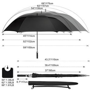 Oversized Automatic Open Golf <b>Umbrella</b> UV Protection Fiberglass Frame <b>Umbrella</b> Wholesale - Product Image 6