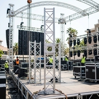 Estructura de Aluminio Arqueada de Alta Calidad TFR, Certificada por TUV, con Sistema de Elevación Soldado para Eventos y Sonido