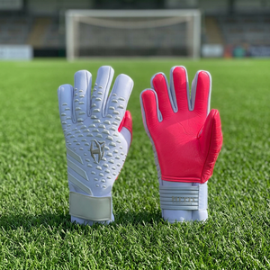 Guantes de portero profesionales de fútbol al por mayor, guantes de alta calidad con inyección de caucho en el dorso. - Product Image 4