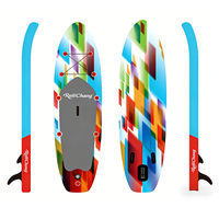 Planche de paddle gonflable en PVC pour SUP et surf, avec 3 ailerons, vente en gros directe usine