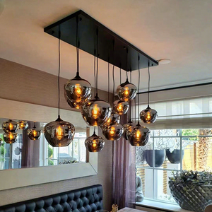 Luminaire suspendu <span class=keywords><strong>en</strong></span> <span class=keywords><strong>verre</strong></span> LED de style nordique moderne, idéal pour les hôtels, les salles à manger, les salons, vente <span class=keywords><strong>en</strong></span> gros - Product Image 1