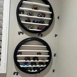 Étagère murale en bois pour exposition de voitures, étagère flottante pour exposition de voitures <span class=keywords><strong>Hot</strong></span> <span class=keywords><strong>Wheels</strong></span>, étagère pour pneus, organisateur de <span class=keywords><strong>garage</strong></span> pour voitures jouets, rangement pour voitures jouets - Product Image 6