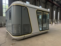 Capsule spatiale de luxe, chambre mobile, pod de couchage, maison conteneur modulaire préfabriquée, mini-maisons prêtes à être expédiées pour chambre à coucher, bureau, bâtiment