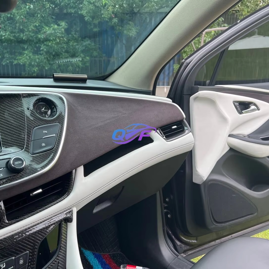 QF Brand Custom Car Interior Upgrade Kits - Leather Alcantara Dashboard Door Panel Covers for Honda,