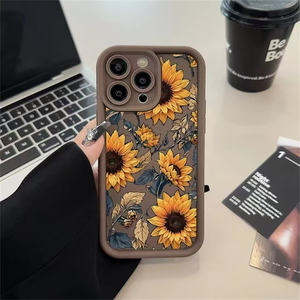 Étui de téléphone portable à motif floral avec protection d'objectif d'appareil photo pour Tecno Pop 20/Spark Go 3/Spark 40 Pro/Pova 7 Pro - Product Image 2