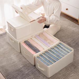 Caja de Almacenamiento de Ropa BRM Rectangular de 18L, Diseño Moderno y Simple, para Pantalones y Suéteres, con Acabado en Tela Oxford - Product Image 2