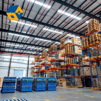Entrepôt de stockage de rayonnage de palette de poutre en métal résistant étirant 1000kg/2000kg/3000kg par rayonnage industriel de support de palette de couche