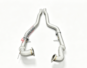Tuyau d'échappement sport haute performance pour <span class=keywords><strong>Audi</strong></span> <span class=keywords><strong>S4</strong></span> S5 B8 B8.5 B9 3.0t, en acier inoxydable poli, <span class=keywords><strong>prix</strong></span> usine - Product Image 3