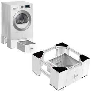 Soporte Móvil con Carro Ajustable, Armario de Plástico <span class=keywords><strong>para</strong></span> Nevera, <span class=keywords><strong>Lavadora</strong></span>, Muebles de Baño - Product Image 2