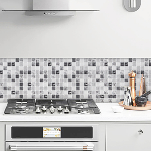 Coloré marbre mosaïque auto-adhésif 3D dosseret carré autocollant carreaux bricolage carreaux de vinyle pour la décoration intérieure - Product Image 3