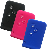 Porte-clés pour Renault Scenic Clio Logan Megane 2 3 Koleos, étui pour clé de voiture à 3 boutons