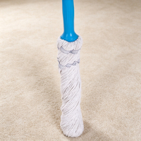 Serpillère torsadée légère en microfibre, manuelle, avec manche en acier inoxydable et panier en plastique, essorage facile pour le nettoyage des sols domestiques - Offre Spéciale