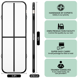 Pista de aire inflable colchoneta de gimnasia, colchoneta redonda de pista de aire de gimnasio inflable - Product Image 2