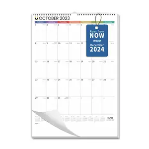 Myway Großhandel 2024 Kalender Tages planer 2023-2024 Akademisches Jahr Schreibtisch kalender Hänge haken Große Blöcke