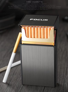 Briquet USB électrique rechargeable avec logo personnalisé à <span class=keywords><strong>prix</strong></span> abordable Étui à cigarettes en métal rechargeable avec briquet - Product Image 5