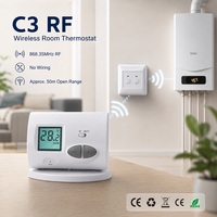 Thermostat intelligent programmable numérique sans fil RF C3RF pour chaudière à gaz, système de chauffage