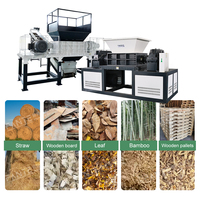 Zware-duty biomassa-shredder met dubbele as voor harde en stevige biomassamaterialen zoals houtstammen en lege palmvruchtenbundels