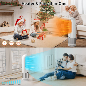 Ventilateur tour sans pales intelligent TUYA WIFI pour la maison, avec fonctions de refroidissement et de chauffage, 80 cm, fabriqué en Chine. Rotation automatique à 80 degrés - Product Image 3