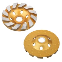 Meule à coupelle diamantée pour béton, meule à segments, disque de coupe pour béton et pierre, disque de meulage pour mur en ciment 100mm