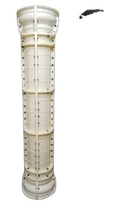 Factory Price <strong>Plastic</strong> Round Roman Pillar Molds for Sale Outdoor <strong>Column</strong> ABS <strong>Plastic</strong> Molds for Concrete Marble Pillar Mold - Product Image 4