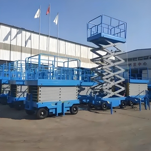 Platform pengangkat gunting hidrolik seluler, pengangkat kerja ketinggian tinggi 4M-18M kapasitas angkat beban tinggi Motor 220/380V - Product Image 4