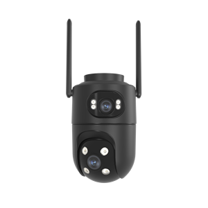 Cámara Interior/Exterior <span class=keywords><strong>ICSee</strong></span> A37 de 8MP, Seguridad para el Hogar, Doble Lente, WiFi, Domo, IP66, Detección Humana, Audio Bidireccional - Product Image 1