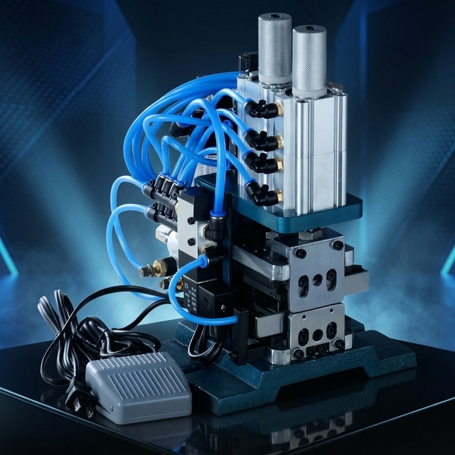 Tianweilong 4FN Manual Wire Stripping Twisting Machine 3-25mm Length 8 Wires Capacity 0.1-1.5m Scope Cable Manufacturing