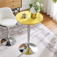 Table de salle à manger moderne à hauteur réglable, table de bar ronde en métal, comptoir de bar adapté au balcon, exposition, mobilier de maison