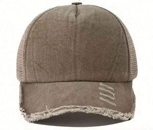 Casquette de baseball vintage en coton délavé, unisexe, style déchiré, pour hommes et femmes, casquette de papa, casquette de camionneur, casquette personnalisée effet vieilli - Product Image 6
