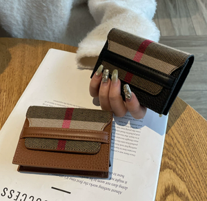 Porte-cartes en cuir véritable pour femmes, petit format ultra fin, mini porte-documents à plusieurs fentes pour cartes, mode simple - Product Image 4