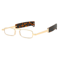 Lunettes de lecture unisexe pliables en métal de bonne qualité KT2304 1 pièce, verres progressifs 1.0 1.5 2.0 2.5 3.0