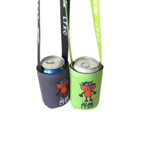 กระเป๋าเก็บความเย็นแบบนีโอพรีนพร้อมสายคล้องคอ พิมพ์โลโก้ได้ตามต้องการ - Product Image 4