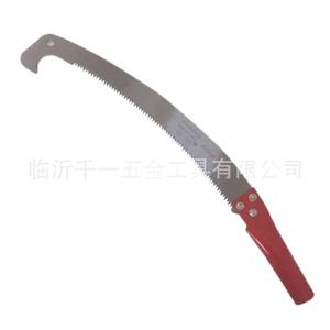 Single Hook Hand Saw 360mm Blade Red Iron Handle With Rod Insertion For Thick Branches High Altitude Use - Product Image 5