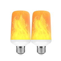 Bombilla LED con Efecto de Llama, con Sensor de Gravedad, 3 Modos de Iluminación Intermitente, 7W, E27, E26, B22, Cuerpo de Aluminio, Llama Simulada