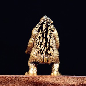 Figurine Rétro en Laiton Ours Furieux, Miniature, <span class=keywords><strong>Animal</strong></span> de Compagnie pour Thé, Statue Artisanale, Collection, Ornement de Bureau, Décoration d'Intérieur - Product Image 2