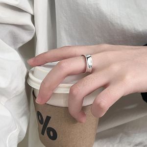 Yinruitai S925 Sterling Silver Wide Adjustable <b>Ring</b> Geometric Design Unisex Everyday Wear - Product Image 1