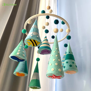 Jouets éducatifs neutres nautiques nouveau-né sous la mer <span class=keywords><strong>pépinière</strong></span> océan feutre bébé Mobile avec étoile de mer coquille baleines <span class=keywords><strong>dauphin</strong></span> - Product Image 6
