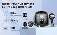 HE050A 360 Effet Sonore Surround TWS ANC Écouteurs Annulation du Bruit TWS Casque Affichage LED HiFi Stéréo Écouteur